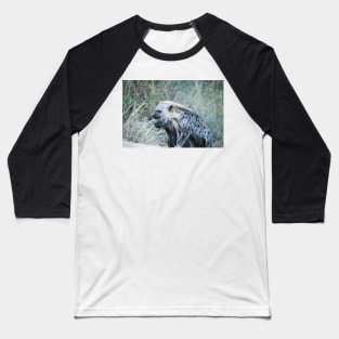 Two Curious Hyena Cubs Baseball T-Shirt